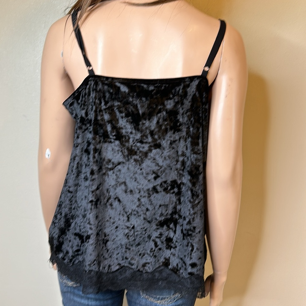 Lane Bryant Black Tank Velvet Lace Sz 26/28 - Picture 4 of 6